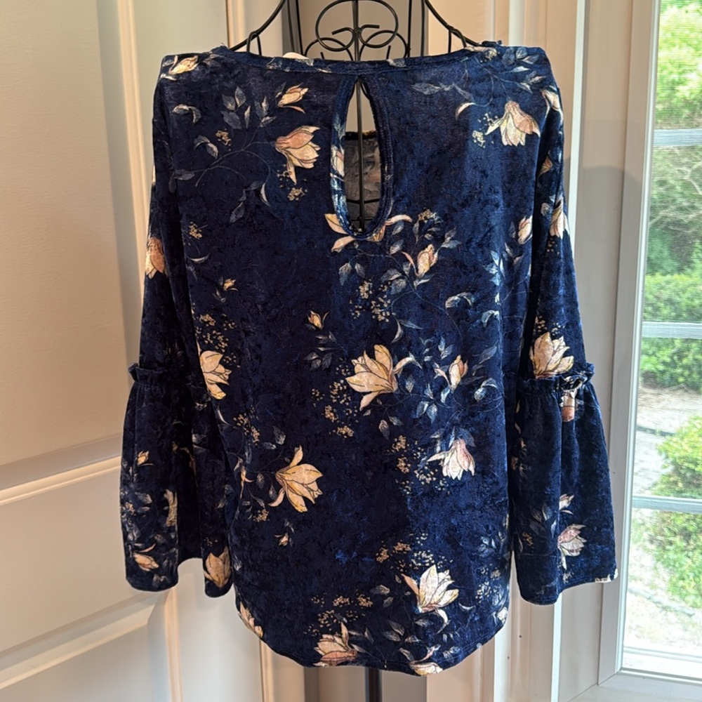 Sienna sky floral BoHo blouse - Picture 3 of 3